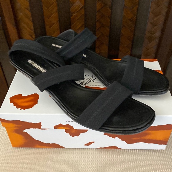 DONALD J. PLINER - Black Strappy Elastic 11M - Picture 2 of 6